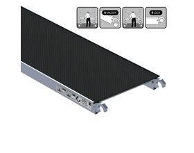 Rolsteiger platform zonder luik 305 cm carbon vloer (lichtgewicht)