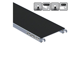 Rolsteiger platform zonder luik 305 cm carbon vloer (lichtgewicht)