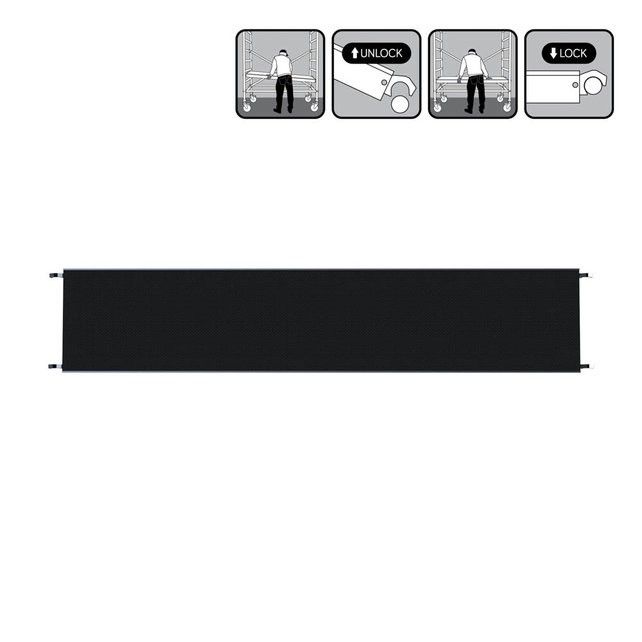 Rolsteiger platform zonder luik 305 cm carbon vloer (lichtgewicht)