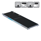 Rolsteiger platform met luik 190 cm carbon vloer (lichtgewicht)