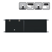 Rolsteiger platform met luik 190 cm carbon vloer (lichtgewicht)