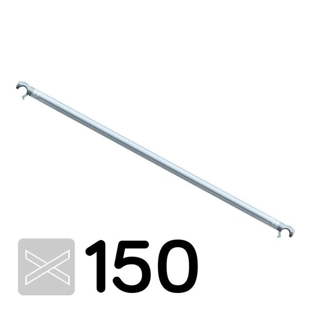 Rolsteiger diagonaal schoor 150 cm