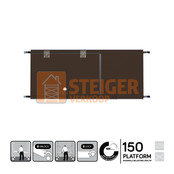 Kamersteiger platform 150 cm met luik