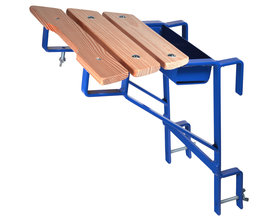 Ladder muurafhouder blauw (sport 40 mm)