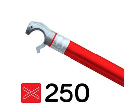 Rolsteiger diagonaal schoor 250 cm rood