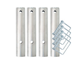 Rolsteiger koppelstukken + 4 borgclips