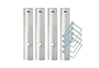 Rolsteiger koppelstukken + 4 borgclips