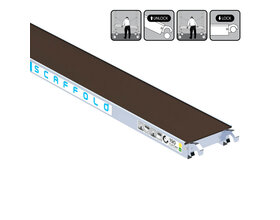 Rolsteiger platform smal 190x30 cm zonder luik
