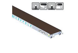 Rolsteiger platform smal 190x30 cm zonder luik