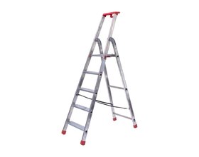 Alu-Top Semi-professionele trap enkel 1x5 treden inclusief platform