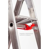 Semi-professionele trap enkel 1x5 treden inclusief platform