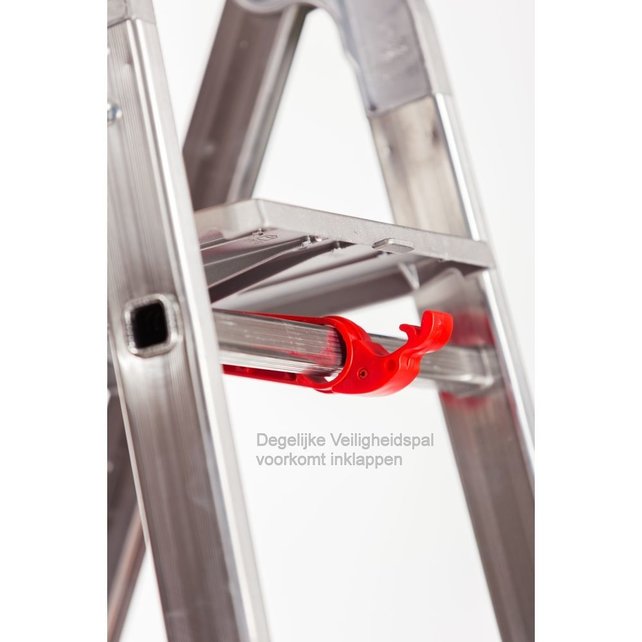 Semi-professionele trap enkel 1x5 treden inclusief platform