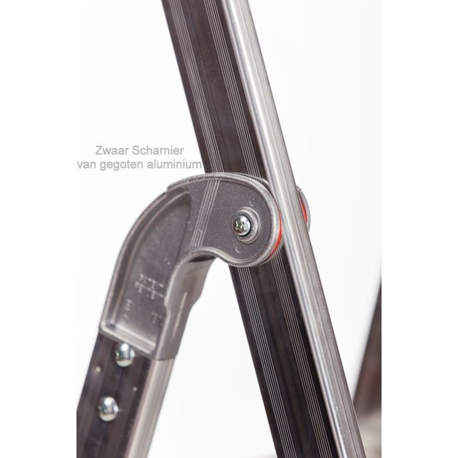 Semi-professionele trap enkel 1x5 treden inclusief platform