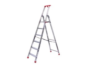 Alu-Top Semi-professionele trap enkel 1x6 treden inclusief platform