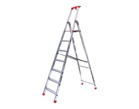 Alu-Top Semi-professionele trap enkel 1x7 treden inclusief platform