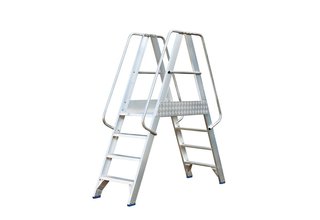 Solide Mobiel Platform dubbele toegang 2x4 treden