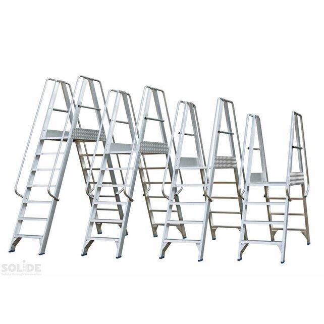 Mobiel Platform dubbele toegang 2x4 treden Mobiel Platform dubbele toegang 2x4 treden