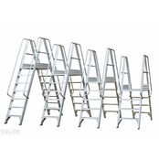 Mobiel Platform dubbele toegang 2x5 treden Mobiel Platform dubbele toegang 2x5 treden