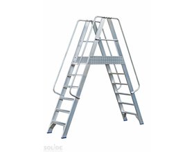 Solide Mobiel Platform dubbele toegang 2x6 treden