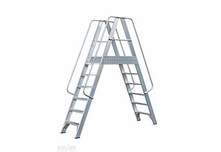 Solide Mobiel Platform dubbele toegang 2x6 treden