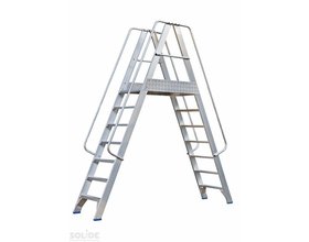 Solide Mobiel Platform dubbele toegang 2x7 treden