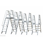 Mobiel Platform dubbele toegang 2x7 treden Mobiel Platform dubbele toegang 2x7 treden