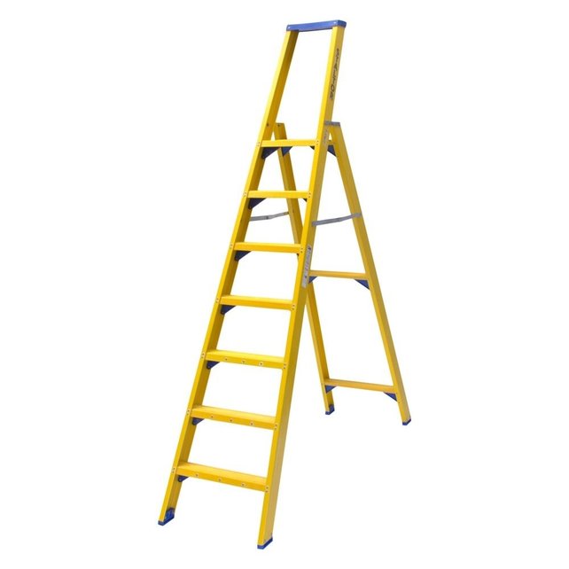 Bordestrap glasvezelversterkt enkel 1x7 treden inclusief platform Bordestrap glasvezelversterkt enkel 1x7 treden inclusief platform