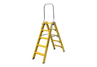 Staltor Trap glasvezelversterkt Type DT dubbel 2x5 treden inclusief platform + vaste beugel