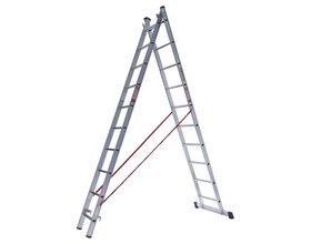 Euroline Ladder dubbel recht 2x10 sporten