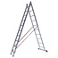 Euroline Ladder dubbel recht 2x12 sporten