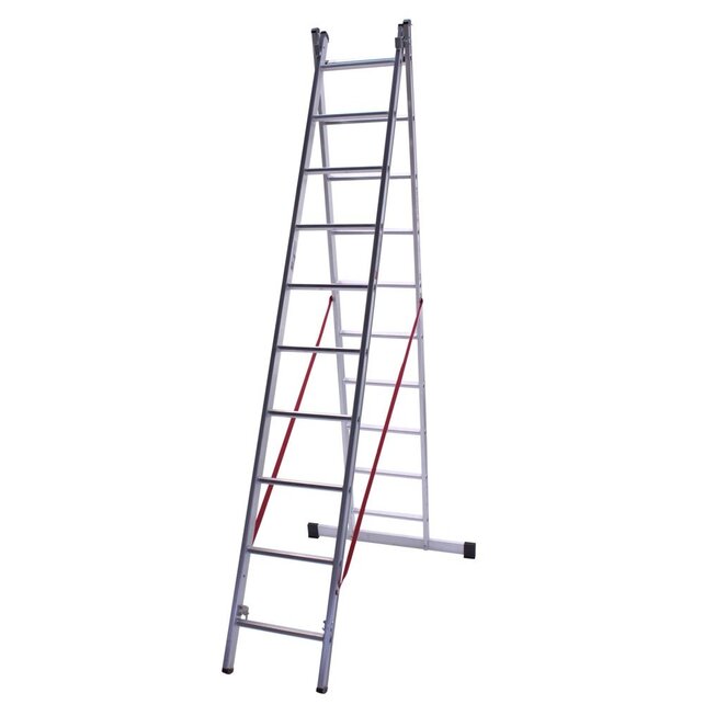 Ladder dubbel recht 2x14 sporten