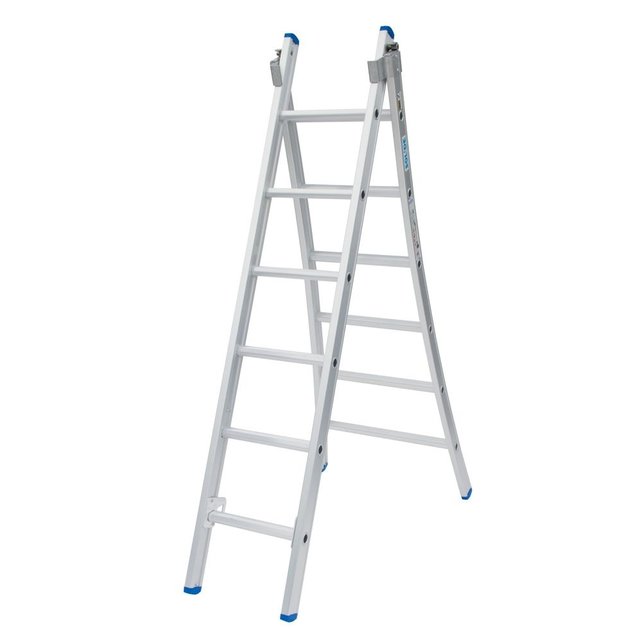 Ladder Type C gecoat dubbel uitgebogen 2x6 sporten