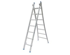 Solide Ladder Type C gecoat dubbel uitgebogen 2x7 sporten