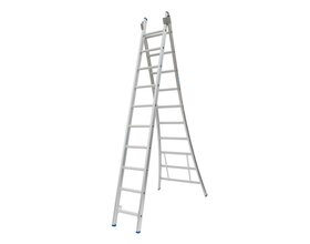Solide Ladder Type C gecoat dubbel uitgebogen 2x10 sporten