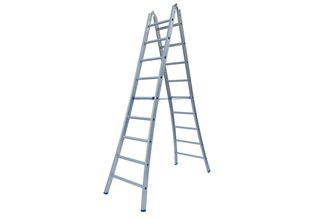 Solide Scharnierladder Type B dubbel uitgebogen 2x12 sporten
