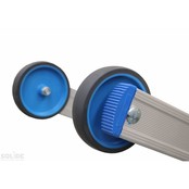 Schuifladder met touw Type E24 gecoat dubbel recht 2x24 sporten + stabiliteitsbalk