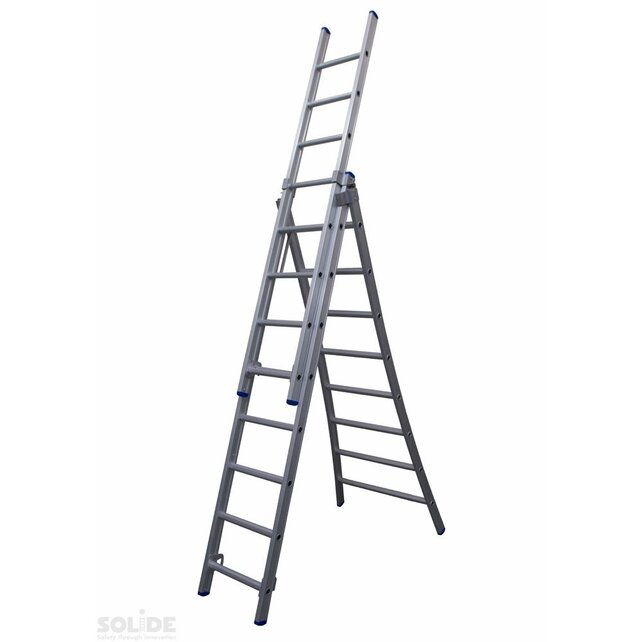 Ladder Type DB driedelig uitgebogen 3x8 sporten