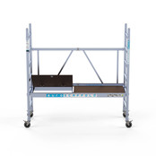 Kamersteiger compleet 75x190 3m werkhoogte carbon platform met luik Kamersteiger compleet 75x190 3m werkhoogte carbon platform met luik