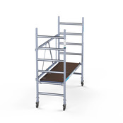 Kamersteiger compleet 75x190 3m werkhoogte carbon platform met luik Kamersteiger compleet 75x190 3m werkhoogte carbon platform met luik