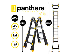 Panthera Multiladder PRO 4x4 Zwart
