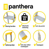 Panthera huishoudtrap 1x6 treden Panthera huishoudtrap 1x6 treden