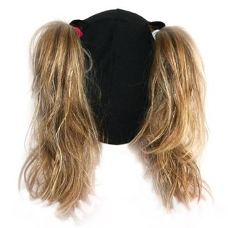 BONDIBAND Dames hardloopmuts voor staarten Wicking Pigtail zwart