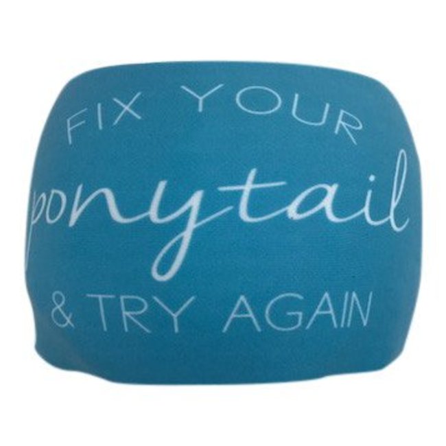 BONDIBAND Haarband Blue "Fix your ponytail and try again"
