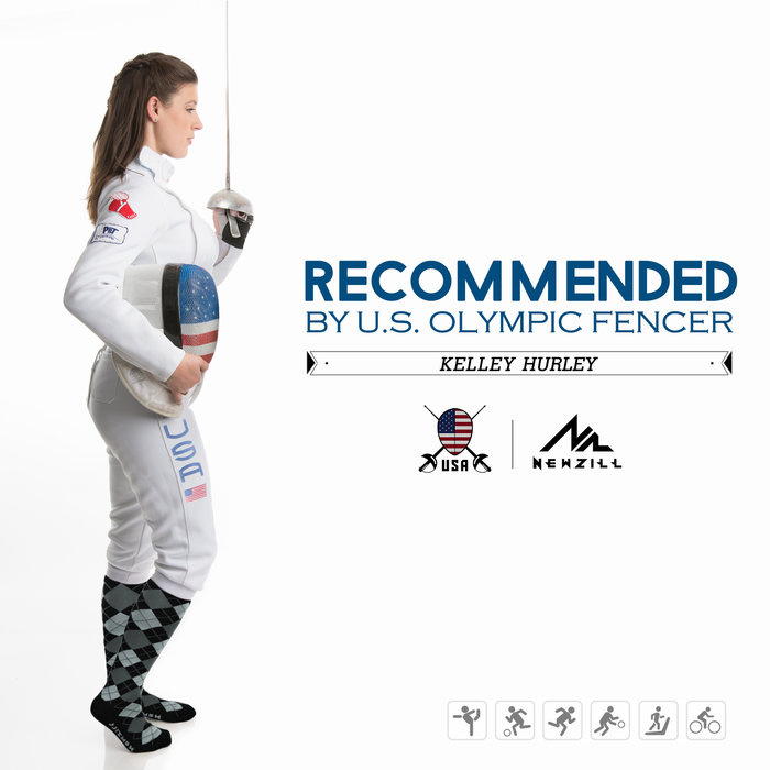 NEWZILL Newzill compressiekousen VIBE ARGYLE