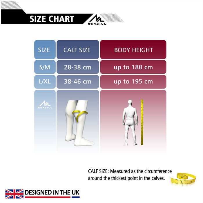 NEWZILL Newzill compressie kuit sleeves  Zwart - Groen