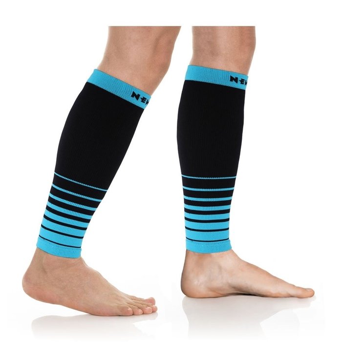 NEWZILL Newzill compressie kuit sleeves  Zwart - Blauw