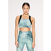 Kay Printed Sports Bra Green Space Dyed