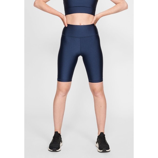 Rohnisch dames hardloopbroek kort Shiny Biker Tights Medival Blue -  Hiphardlopen.nl