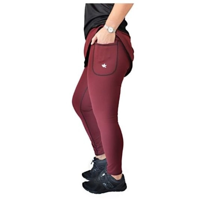 BLYSS RUNNING Blyss hardlooprokje met lange broek Merlot