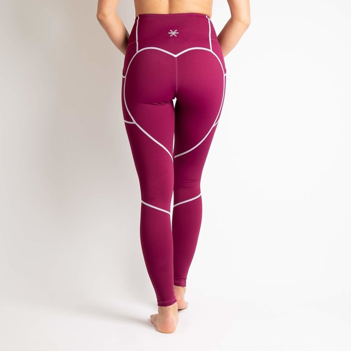 BARA Sportswear Dames hardloopbroek lang Courage Cherry